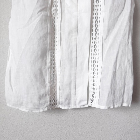 Frame Cali Ramie Lace Inset Sleeveless Top - Picture 4 of 14